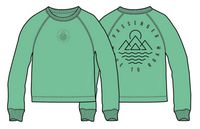 Remote Recycled Cotton Long Sleeve Sweatshirt - Green Spruce