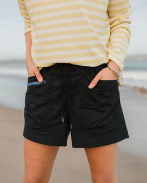 Basswood Organic Cotton Shorts - Black