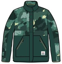 Navegado Recycled Soft-Touch Sherpa Fleece - Alpine Camo Rain Forest