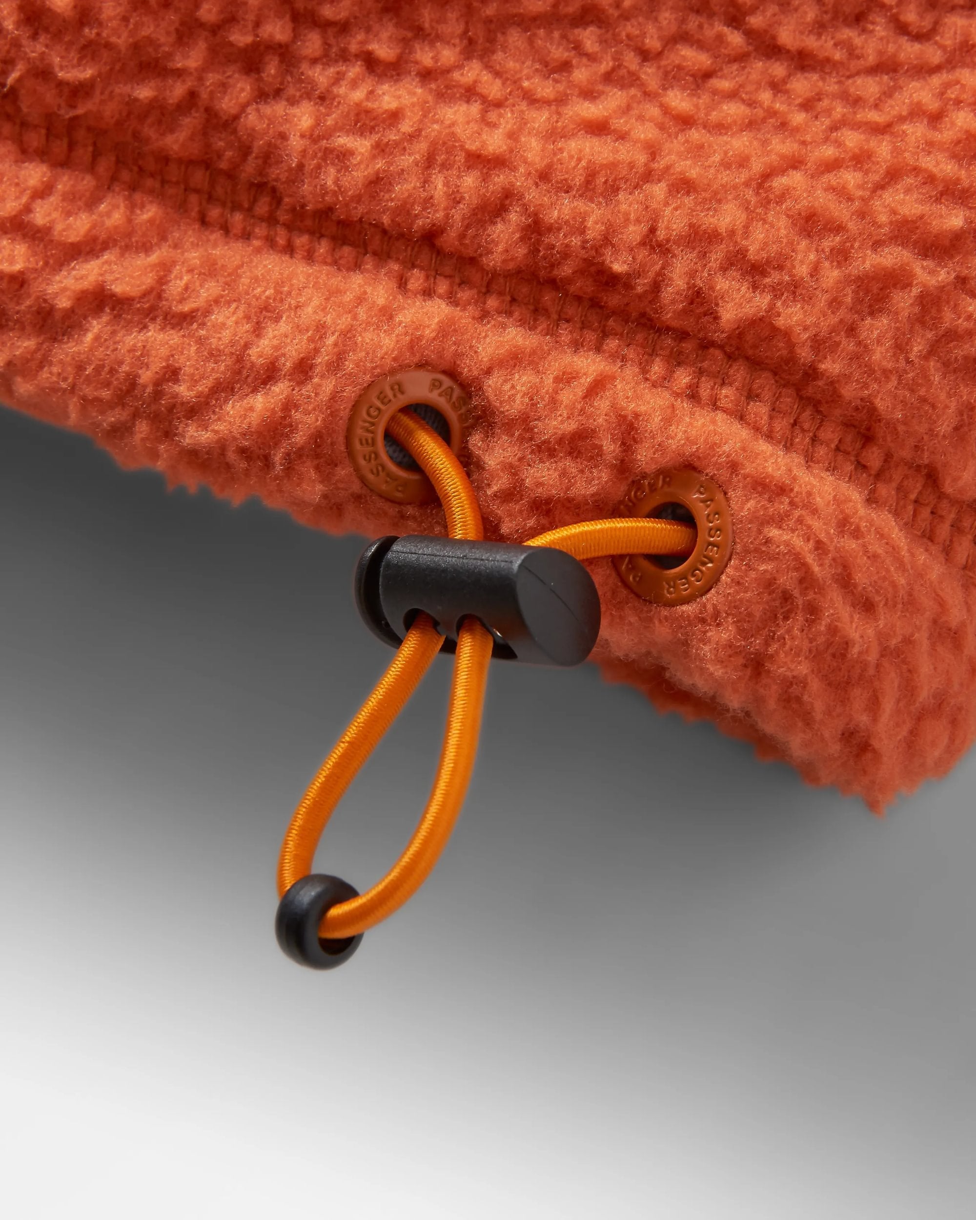 Maren Half Zip Recycled Sherpa Fleece - Burnt Orange