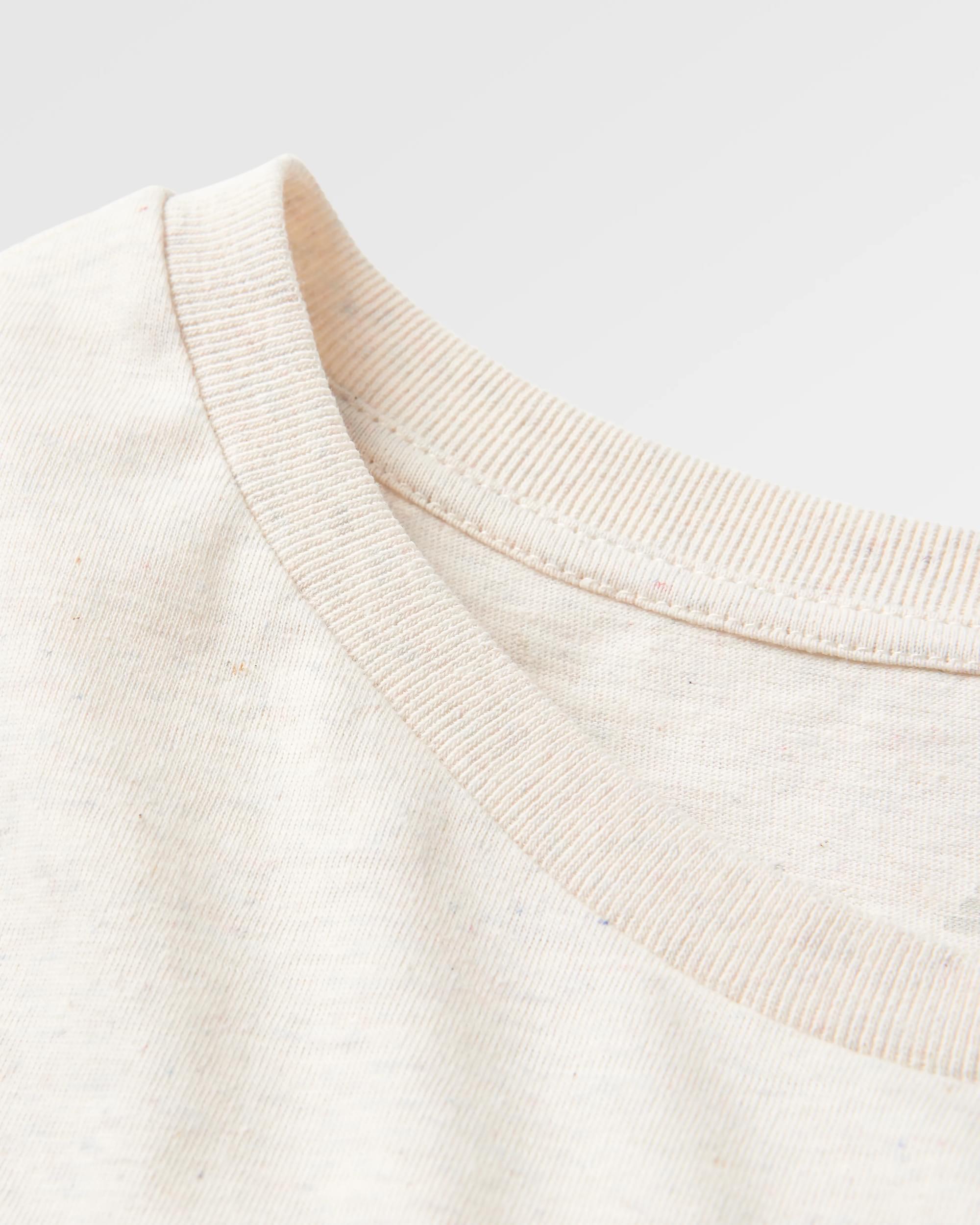 Breathe Recycled Cotton Long Sleeve T-Shirt - Milky Marl