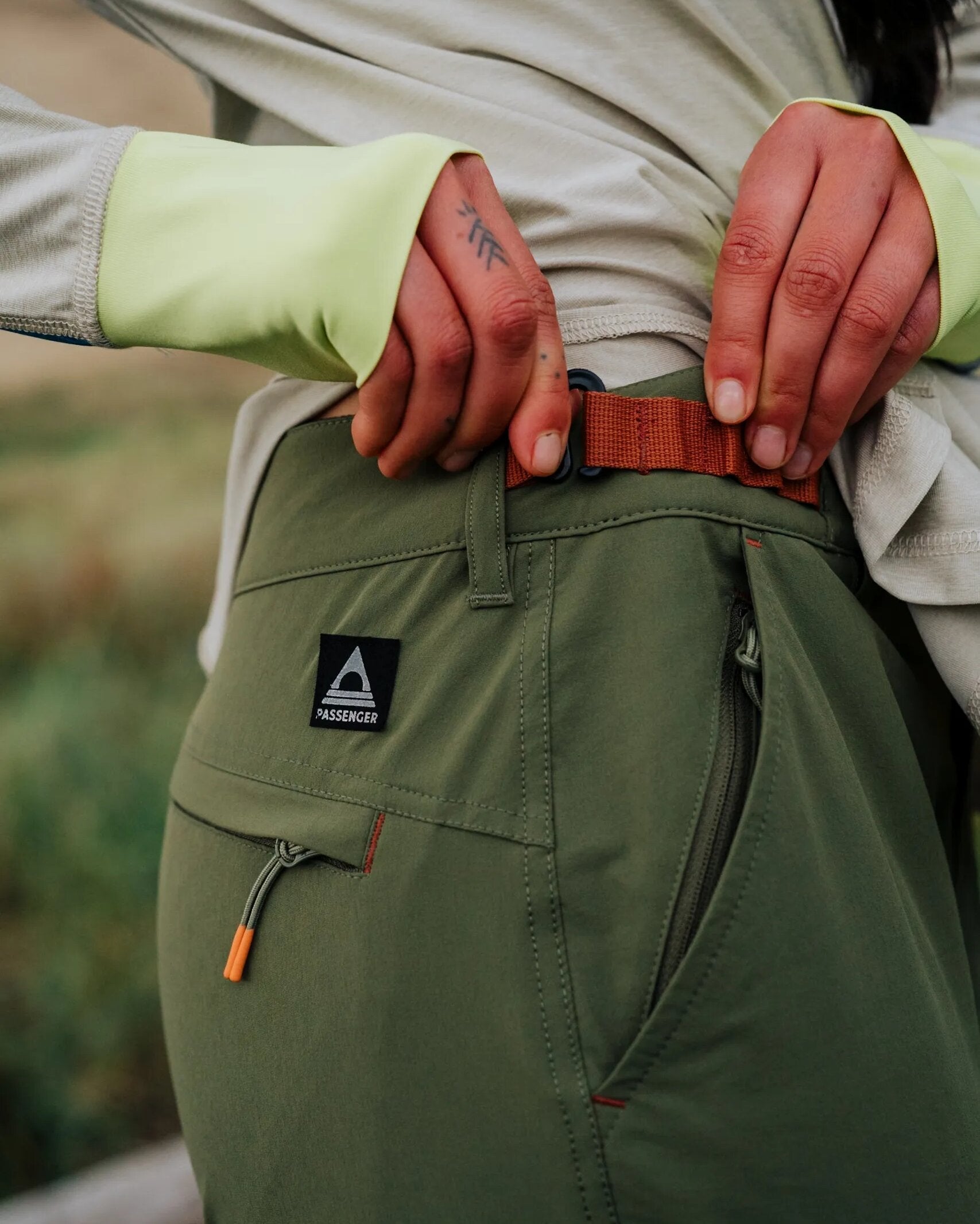 365 Trail Roll Up Pants - Khaki Green