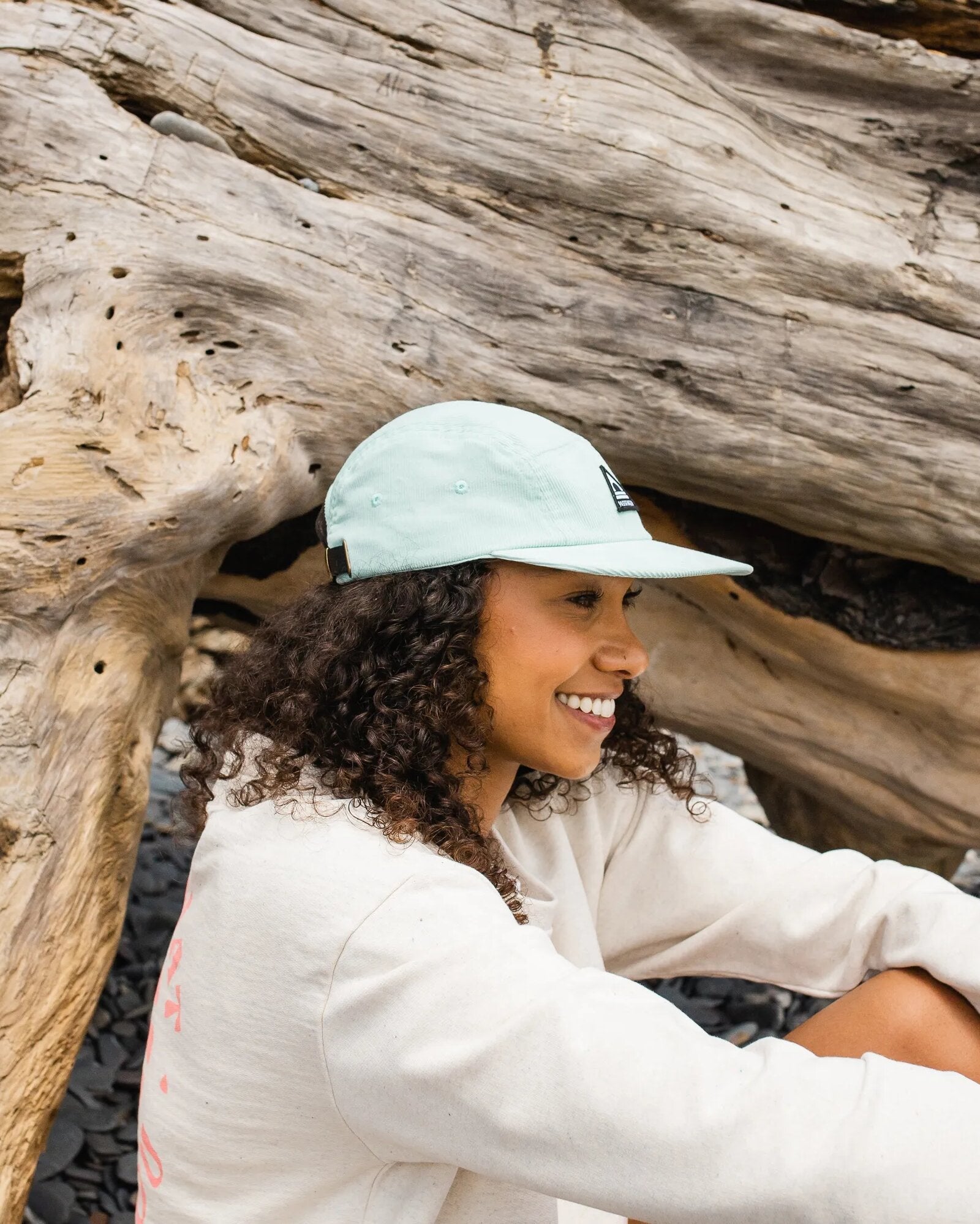 Fixie Recycled Cord 5 Panel Hat - Surf Spray