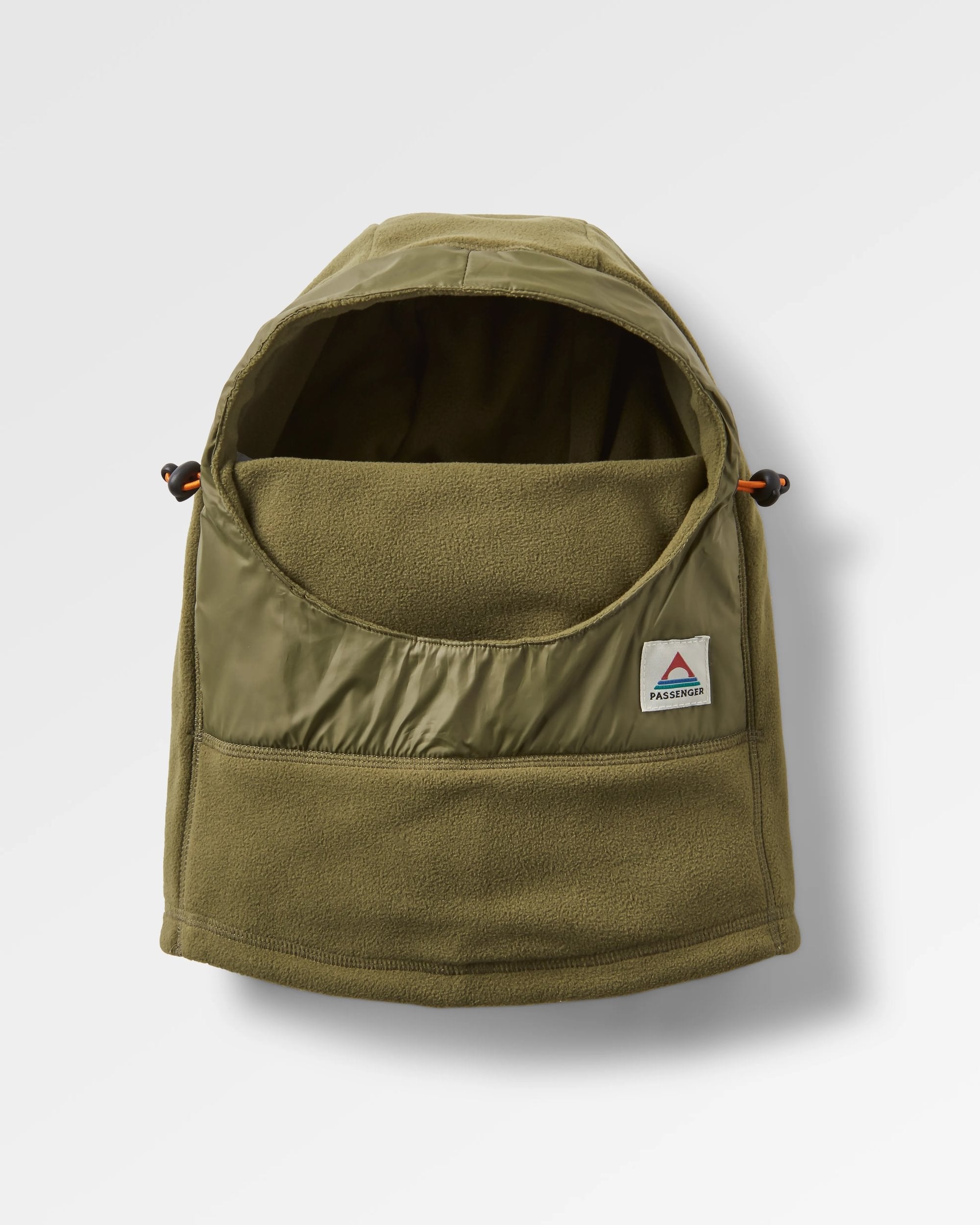 Snow Lodge Recycled Polar Fleece Hood - Khaki Green