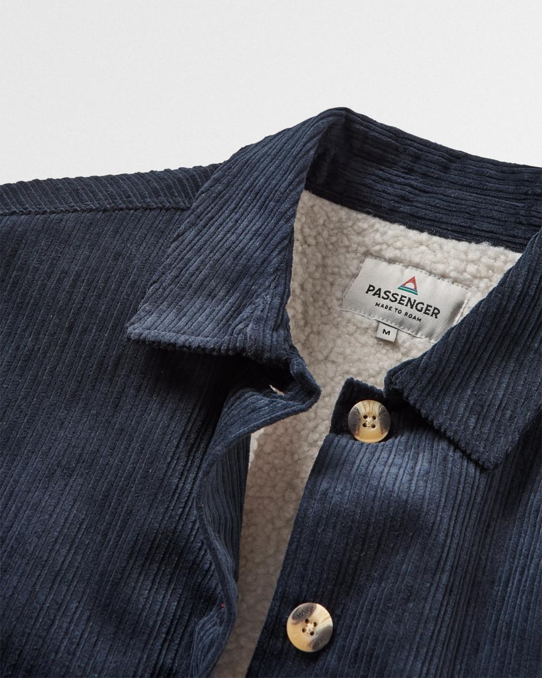 Flint Corduroy Shirt Jacket - Deep Navy