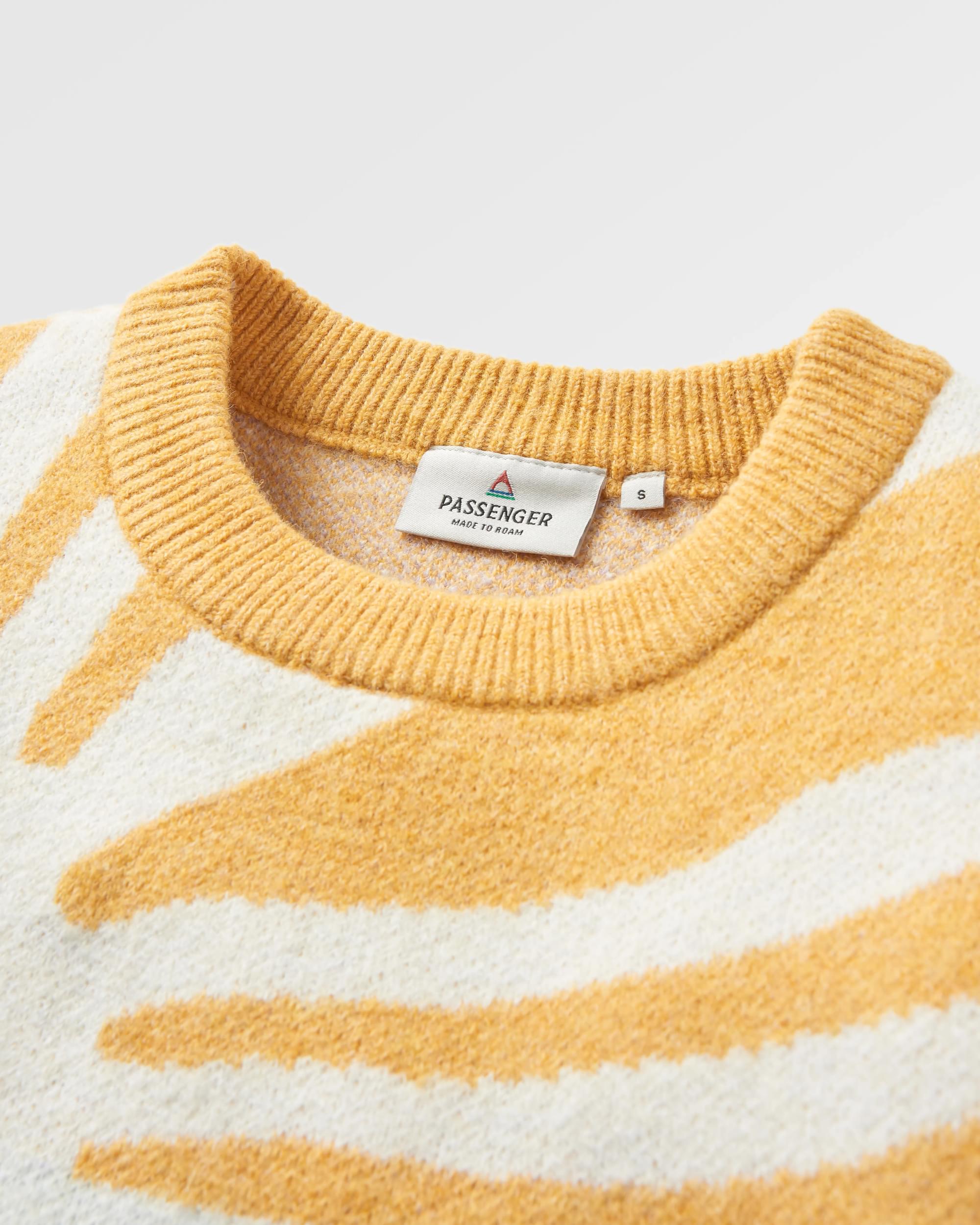 Sunsets Recycled Oversized Knitted Sweater - Marshmallow