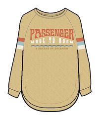 La Sarena Recycled Cotton Oversized Long Sleeve T-Shirt - Ochre Yellow