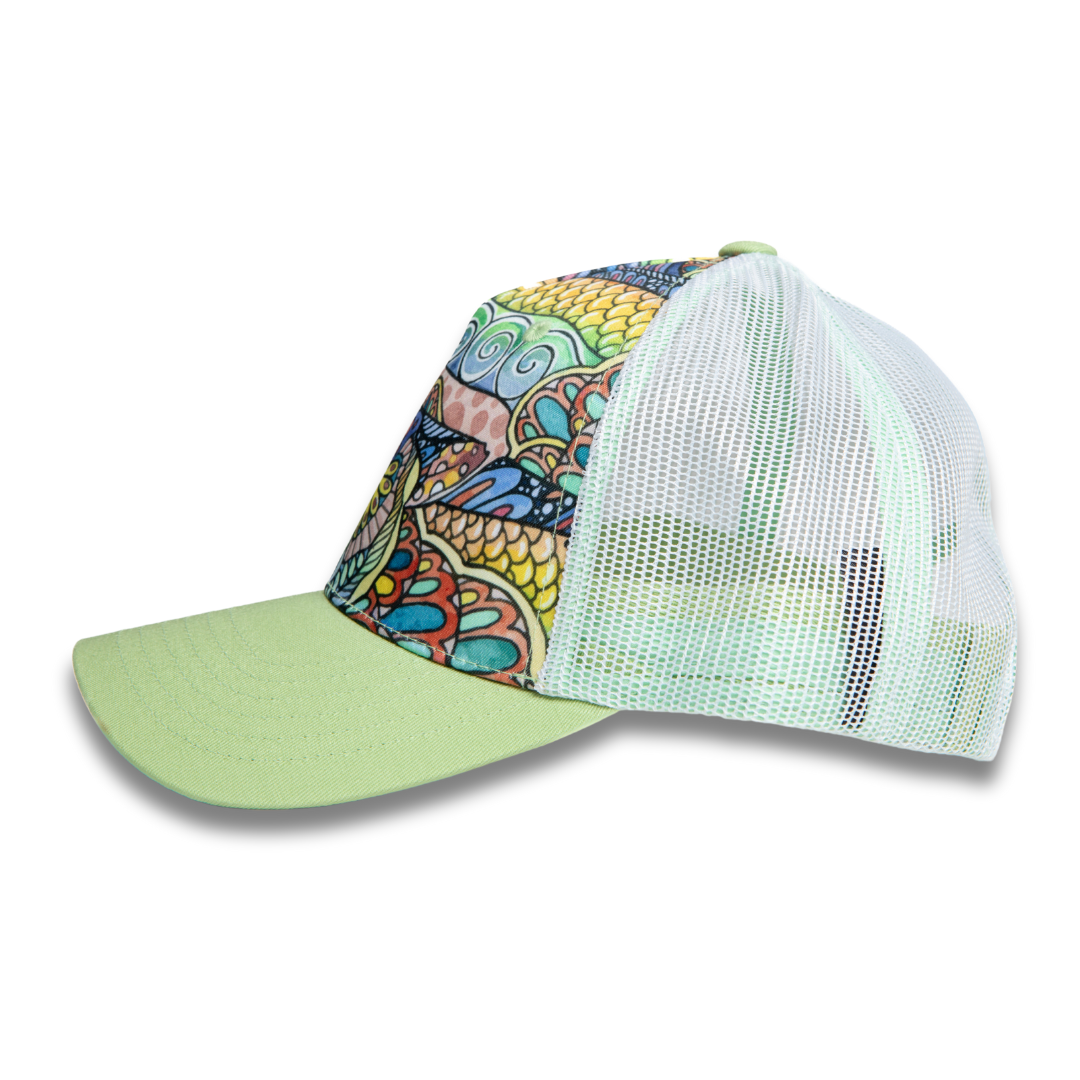 Tropical Tarpon Abstract Trucker Hat