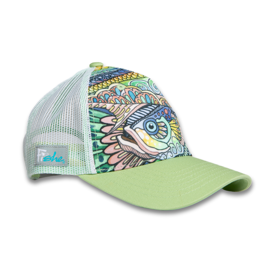 Tropical Tarpon Abstract Trucker Hat