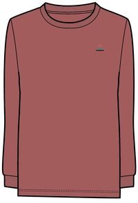 Classic Recycled Cotton LS T-Shirt - Mineral Red