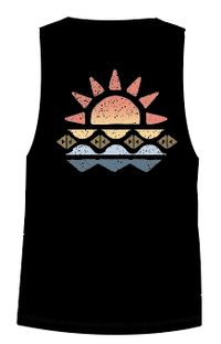 Sunray Recycled Cotton Tank Top - Black