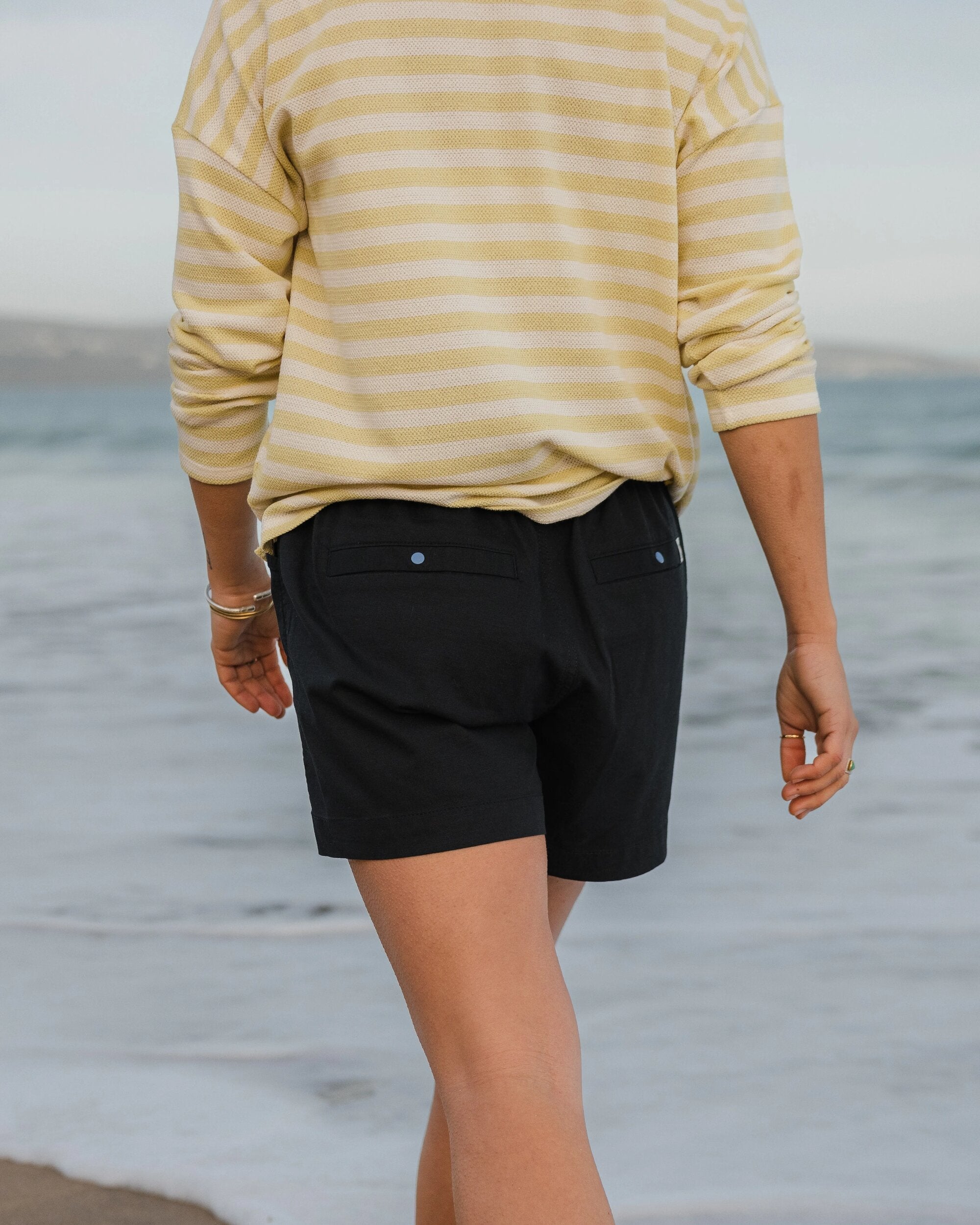 Basswood Organic Cotton Shorts - Black