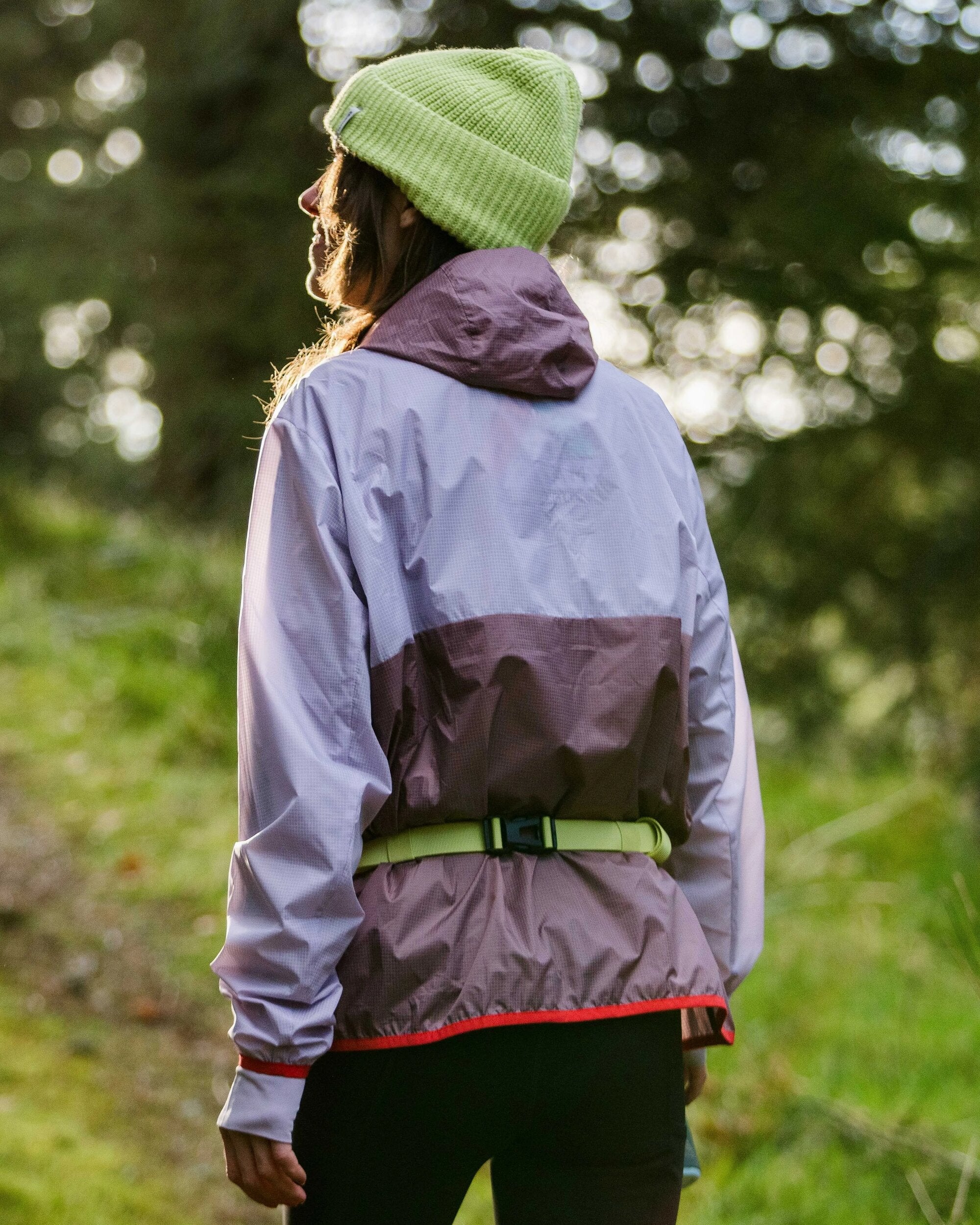 Viento Recycled Windshell Pullover - Lilac Mist/Grape