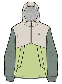 Moonlight Recycled Insulated Pullover - Lime Juice