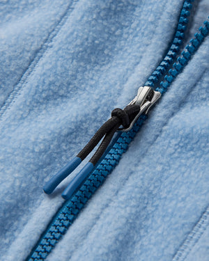 North Coast 2.0 Full Zip Recycled Sherpa Fleece - Blue Fog