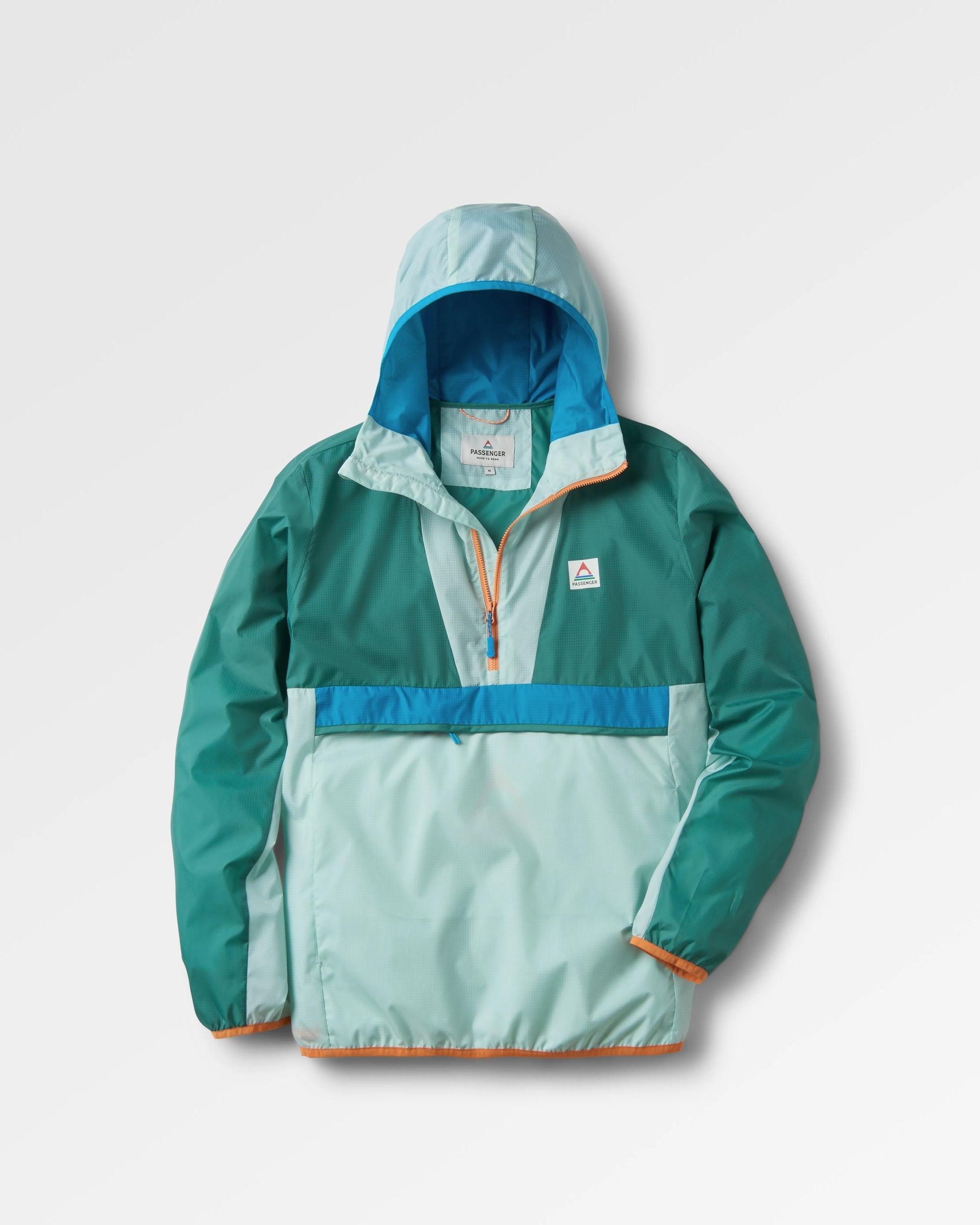 Viento Recycled Windshell Anorak - Surf Spray/Deep Sea