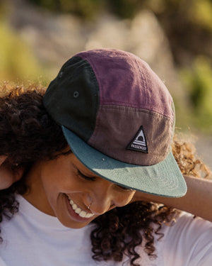 Fixie Recycled 5 Panel Hat - Grape Multi