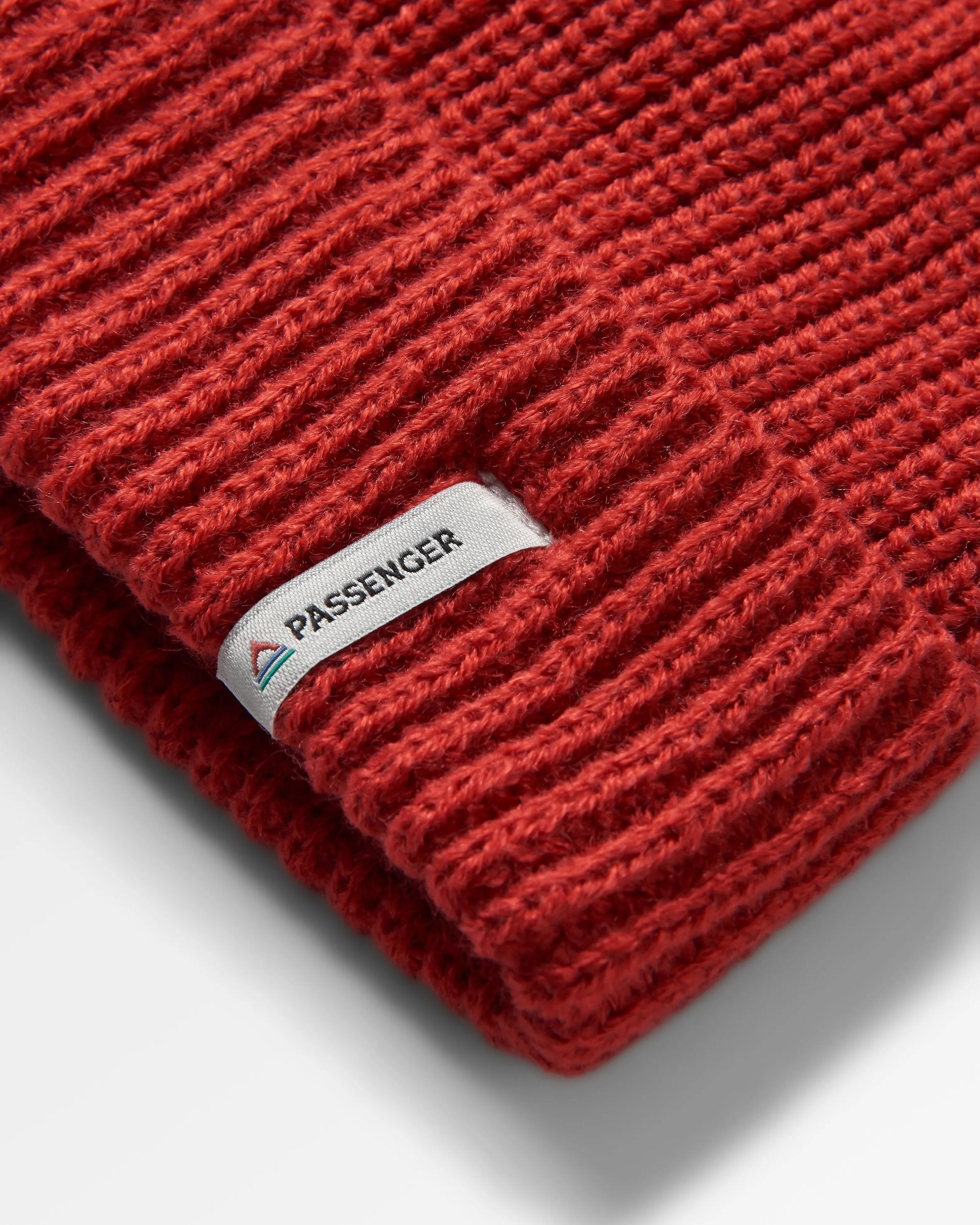 Compass Recycled Beanie - Cardinal Red