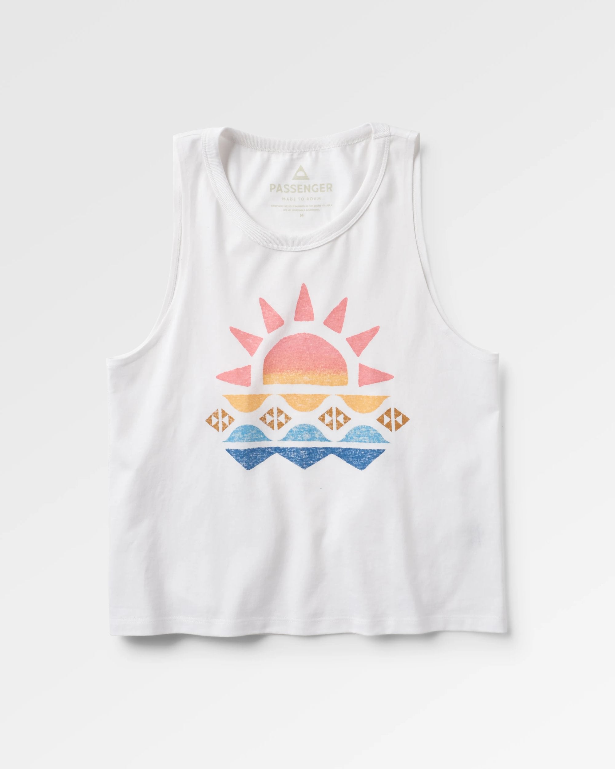 Sunray Recycled Cotton Tank Top - White