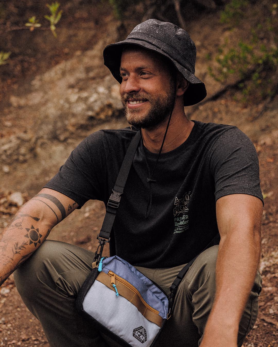 Relaxed Organic Bucket Hat - Black