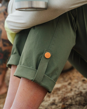 365 Trail Roll Up Pants - Khaki Green