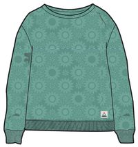 Vibes Textured Long Sleeve Top - Green Spruce