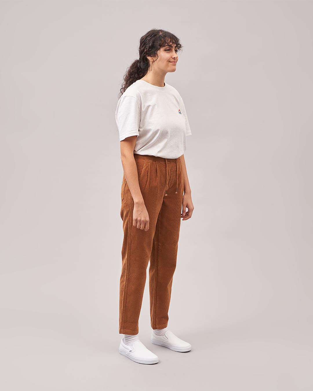 Compass Recycled Corduroy Pant - Coconut