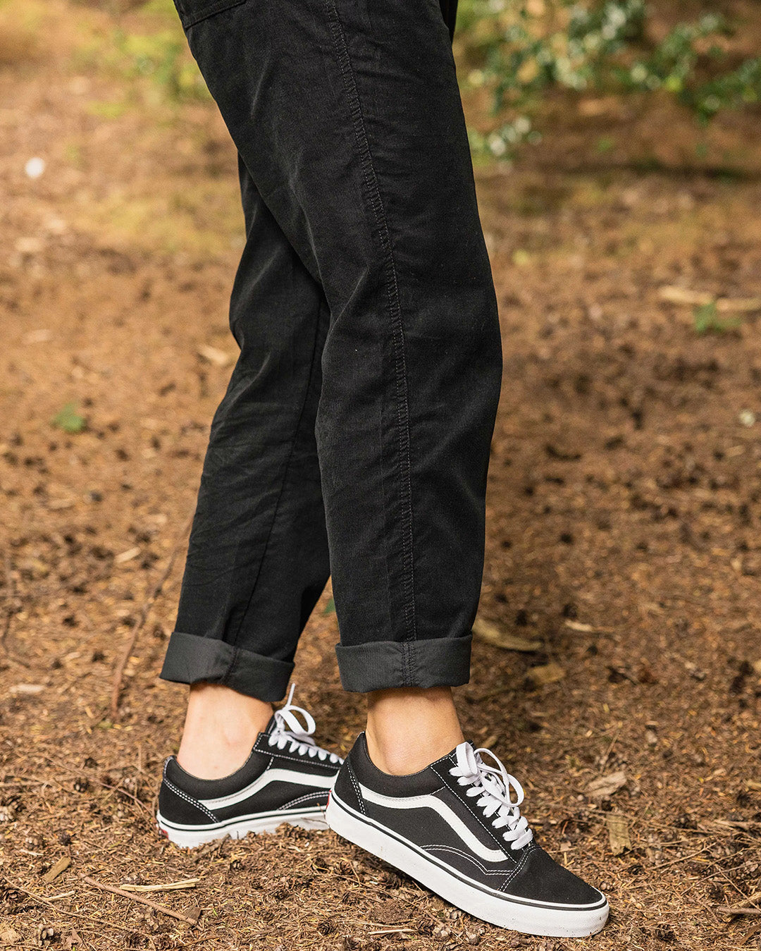 Compass Recycled Corduroy Pant - Black