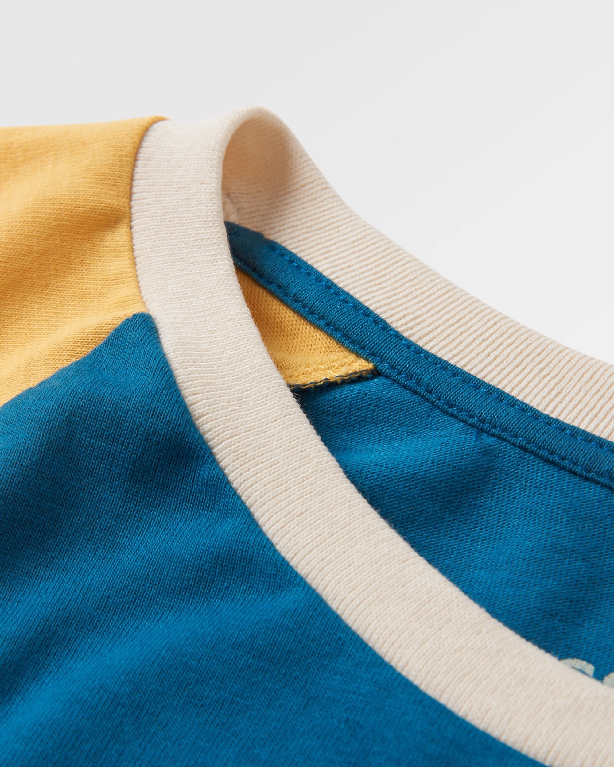 Riser Recycled Cotton Long Sleeve T-Shirt - Blue Coral