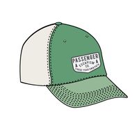 Escapism Trucker Hat - Green Fig