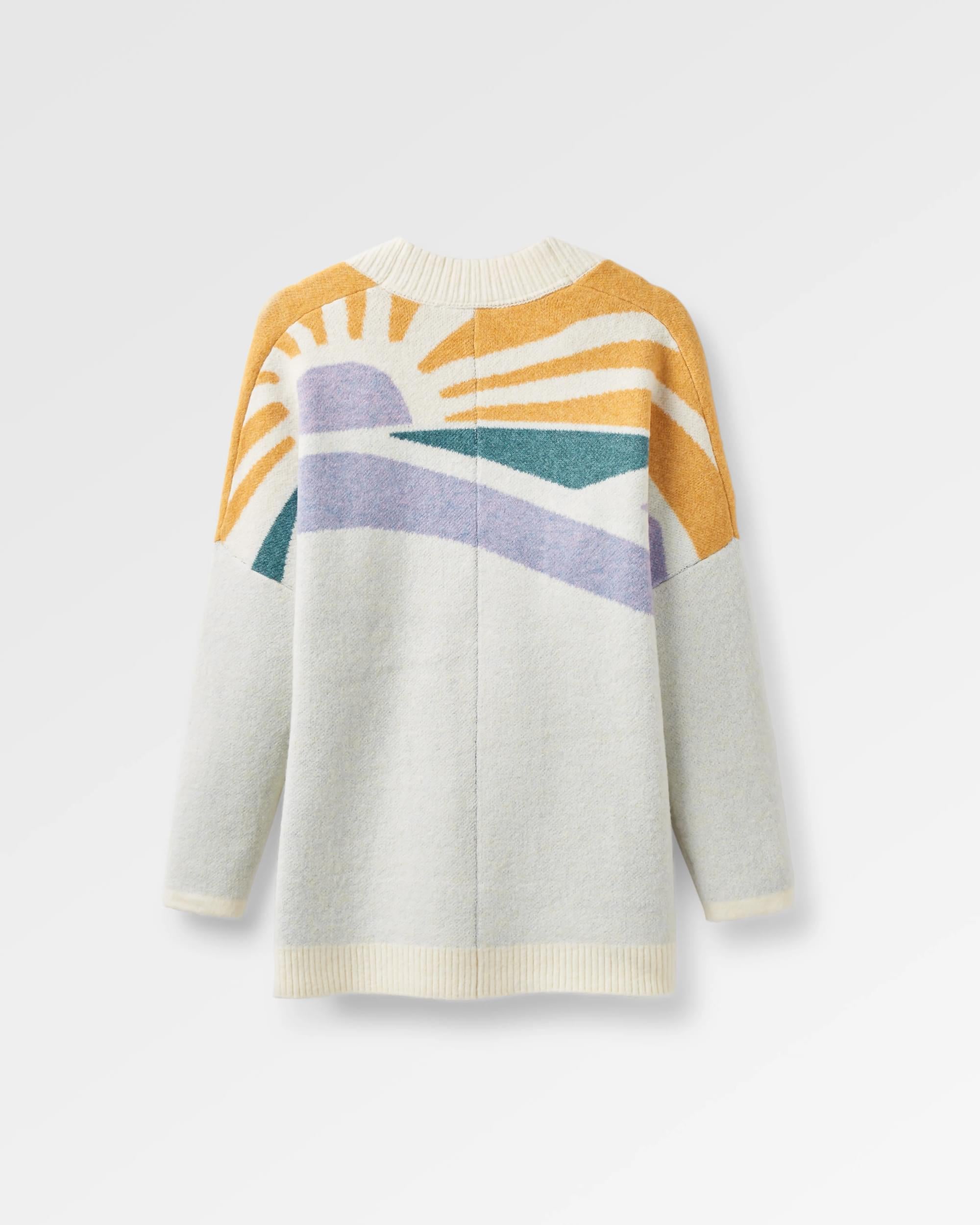 Sunsets Recycled Knitted Sweater - Marshmallow