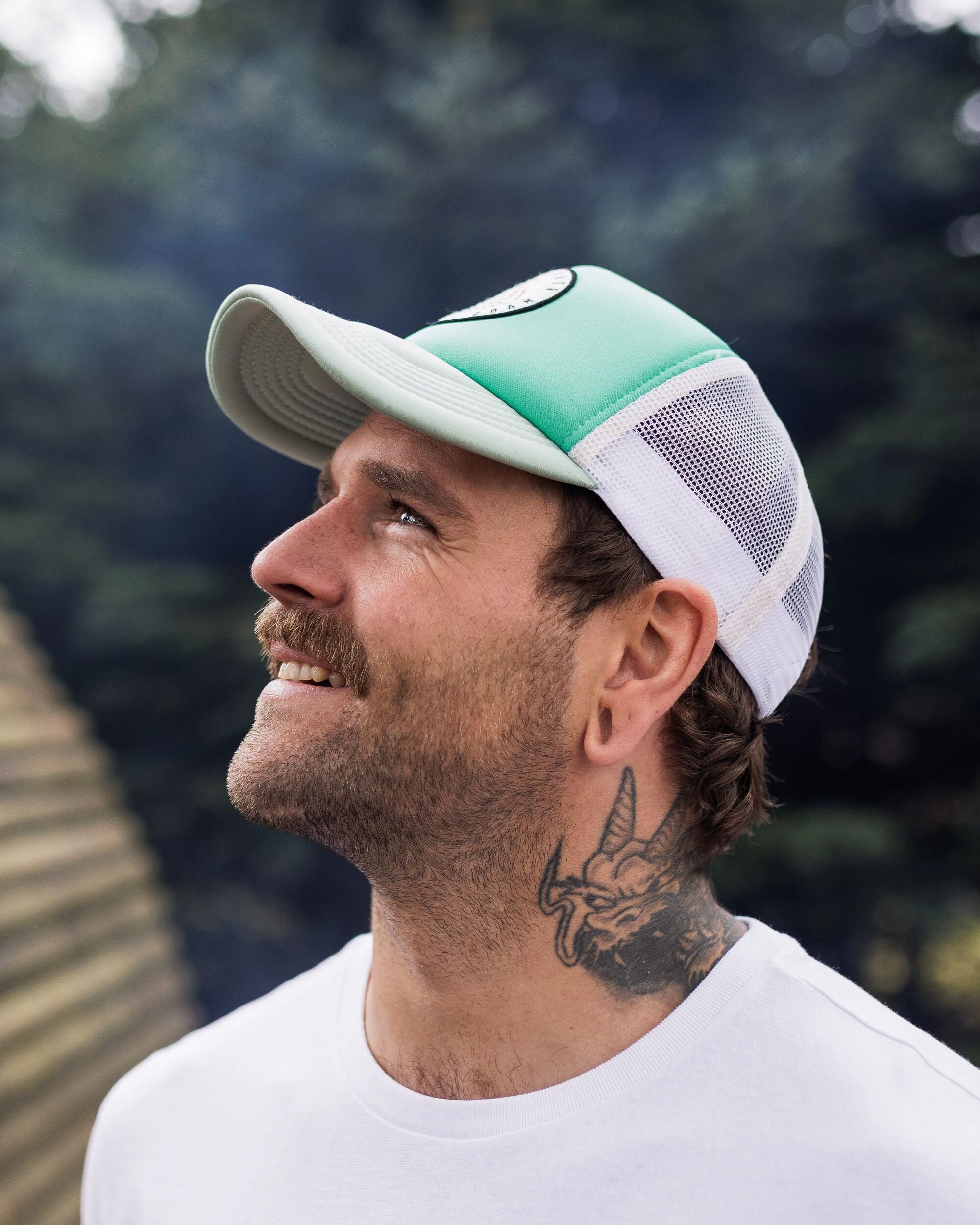 Escapism Trucker Hat - Green Fig