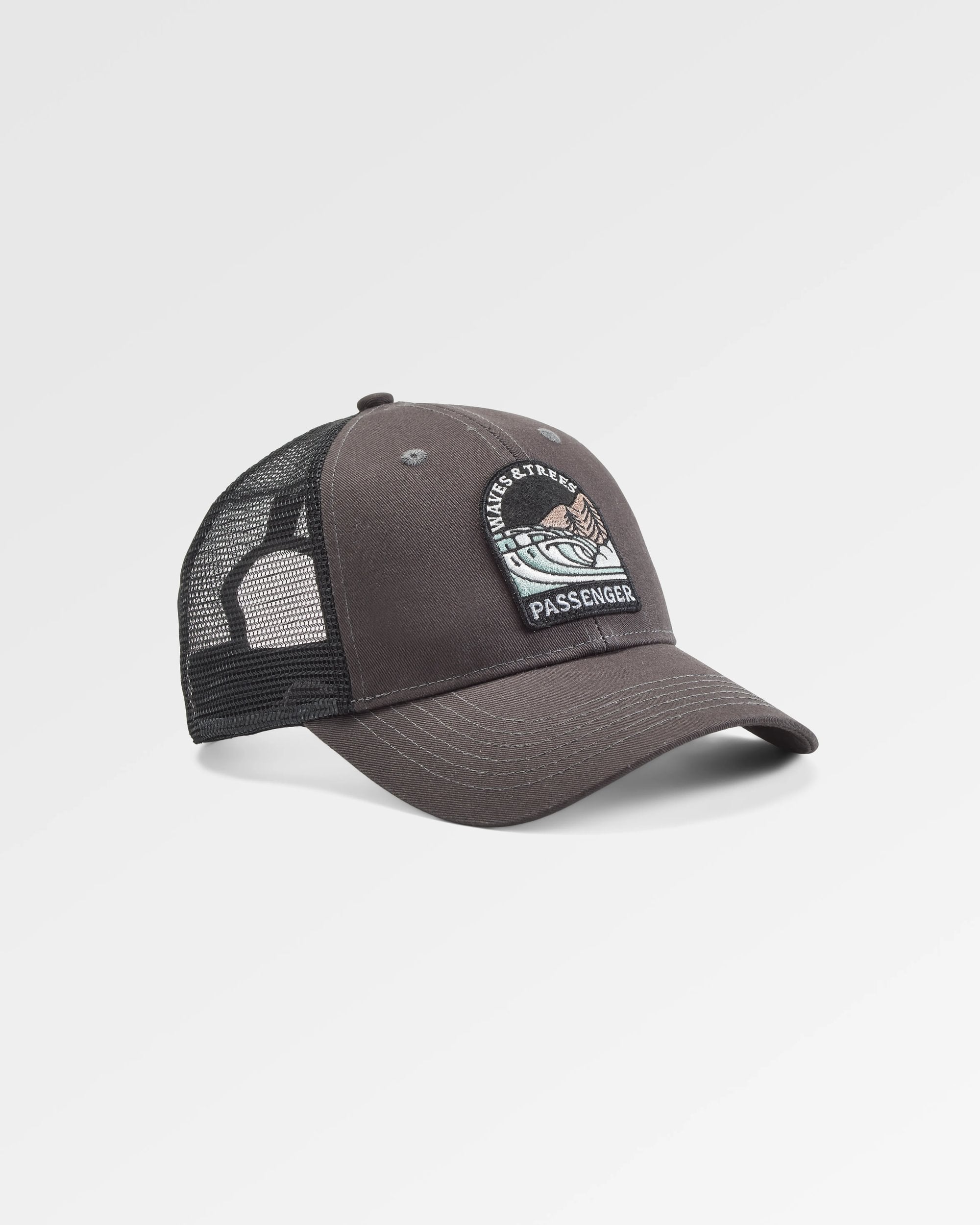 Waves & Trees Organic Cotton Trucker Hat - Charcoal