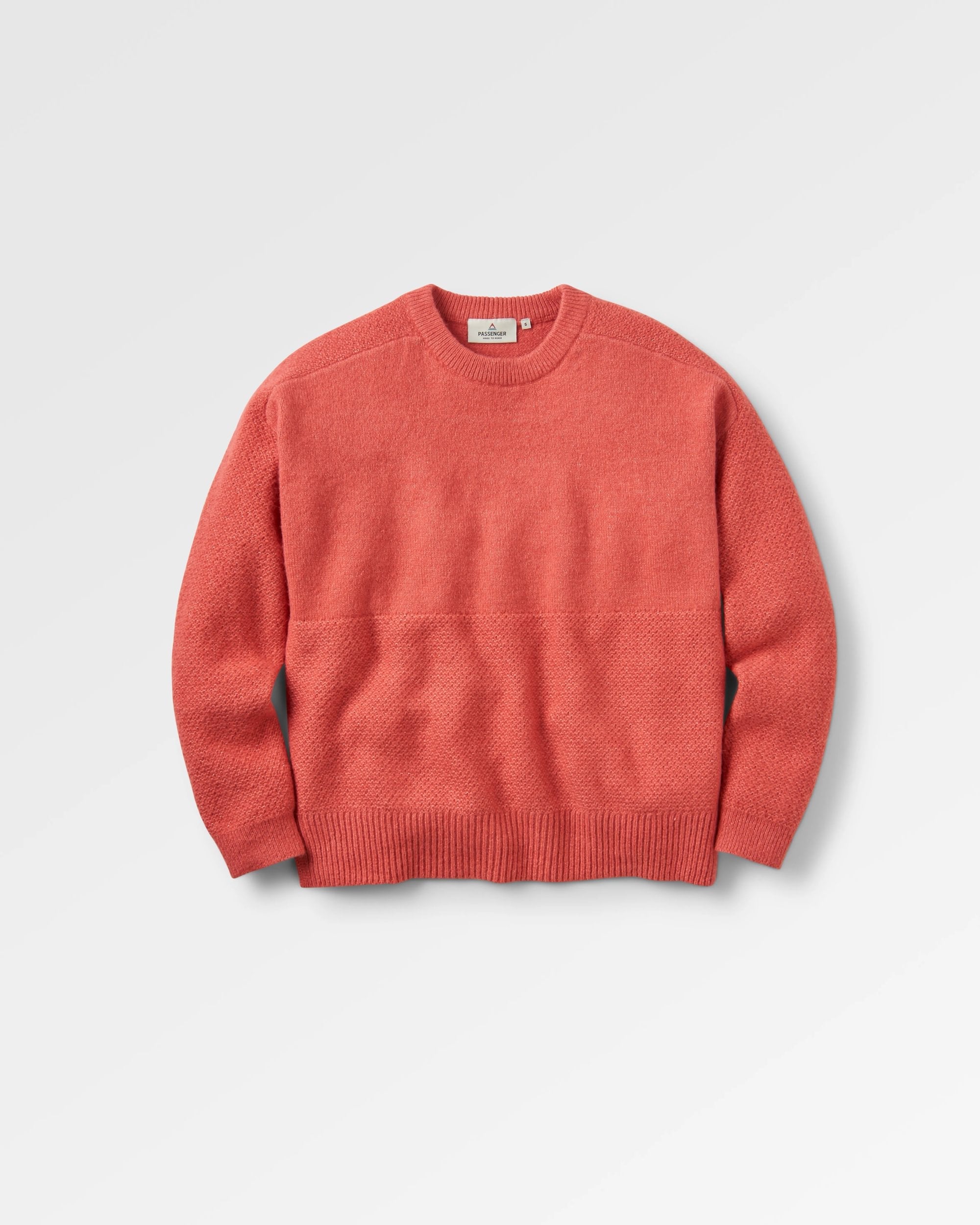 Cove Recycled Knitted Sweater - Mineral Red