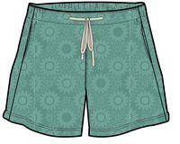 Vibes Toweling Shorts - Green Spruce