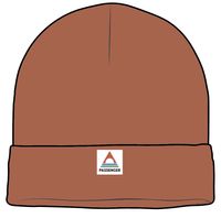 Core Recycled Acrylic High-Top Beanie - Rust