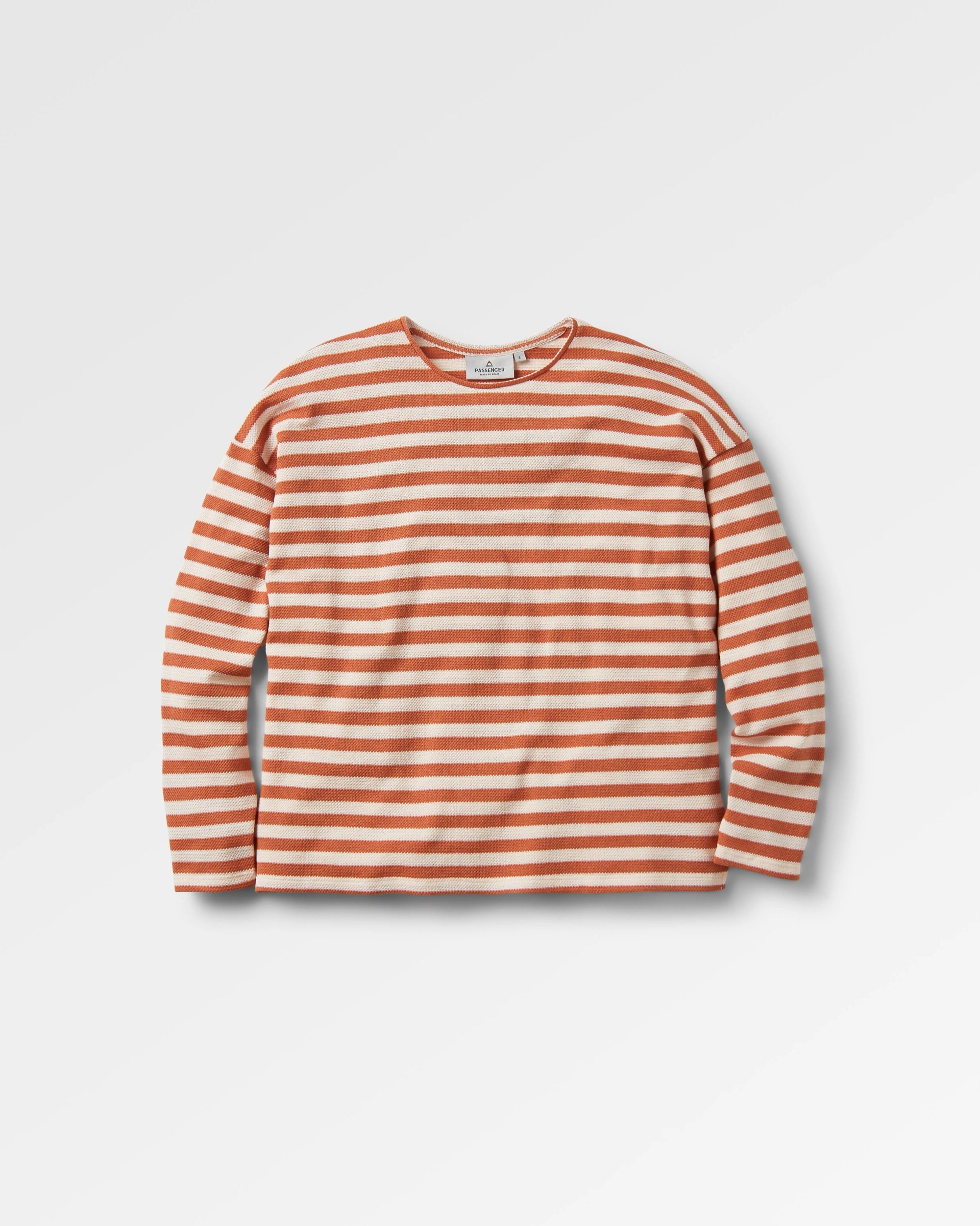 Panorama Striped Long Sleeve T-Shirt - Glazed Ginger