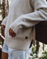 Cove Recycled Knitted Sweater - Off White