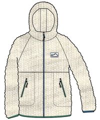 North Coast 2.0 Full Zip Recycled Sherpa Fleece - Oatmeal