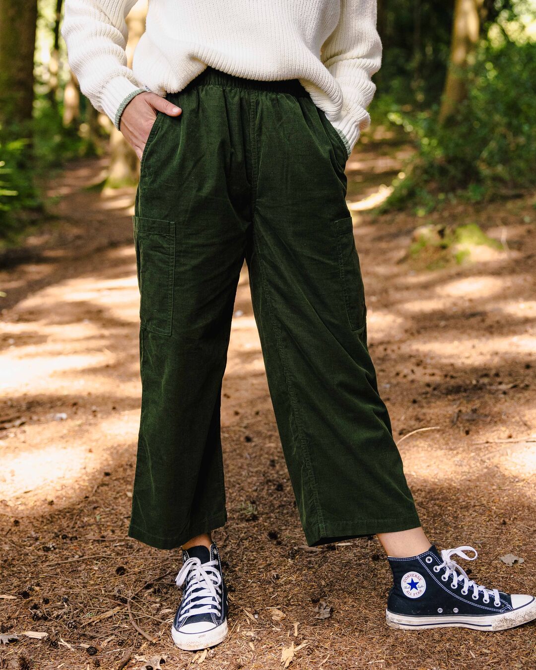 Someday Organic Cotton Corduroy Pant - Fir Tree