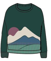 Vista Recycled Knitted Sweater - Rain Forest