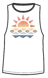 Sunray Recycled Cotton Tank Top - White