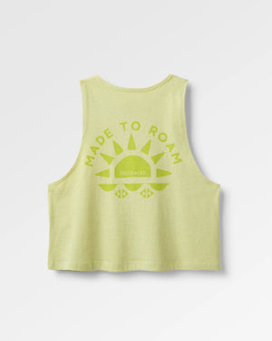 Sunburst Organic Tank Top - Soft Lime Juice