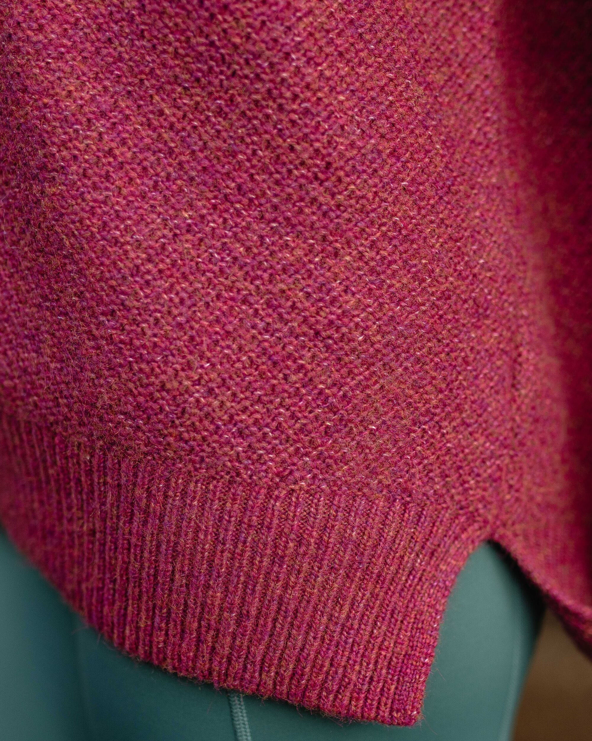 Cove Recycled Knitted Sweater - Rhubarb