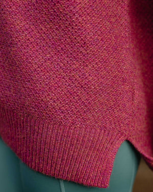 Cove Recycled Knitted Sweater - Rhubarb