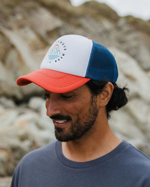 Escapism Trucker Hat - Moonlight Blue/Red Spice